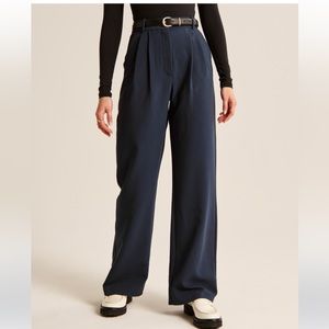 A&F Sloane Tailored Navy Pants